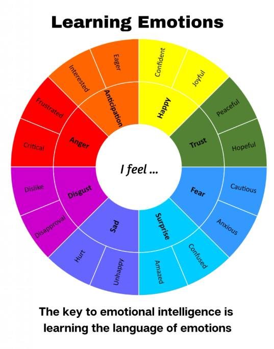 kids emotion wheel
